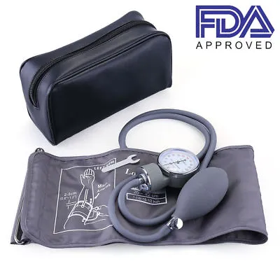 $14.99 • Buy Manual Aneroid Sphygmomanometer High Blood Pressure Monitor BP Cuff Gauge Kit
