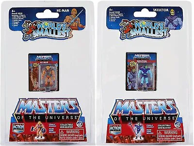 Worlds Smallest Masters Of The Universe Bundle Set Of 2 Mini Figures - He-Man... • $12.99