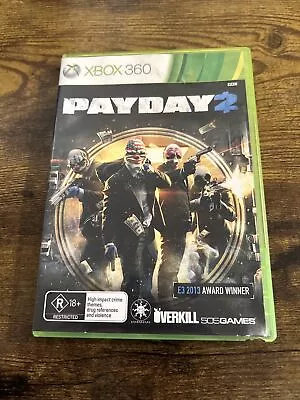 XBOX 360 Payday 2 VERY GOOD CONDITION COMPLETE FAST POSTAGE • $8.99