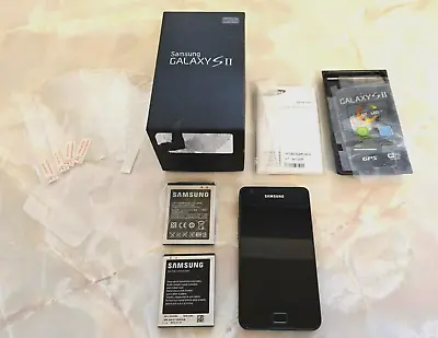 Classic Boxed Samsung Galaxy SII S2 GT-I9100P NFC 16GB Noble Black Smart Phone • £34.50