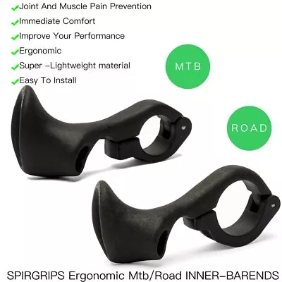 Ergonomic Design Mtb Bicycle Inner Bar Ends MTB Mountain Bike Handlebar Ends • $9.90