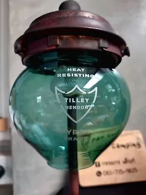 REPLACEMENT ONION GLOBE SHADE FOR TILLEY TABLE LAMP Green  Color Reproduction • $64.12