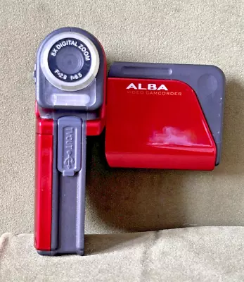 Alba TDV521 Compact Handheld Digital Camcorder Red Tested Video Camera Vintage • $23.64