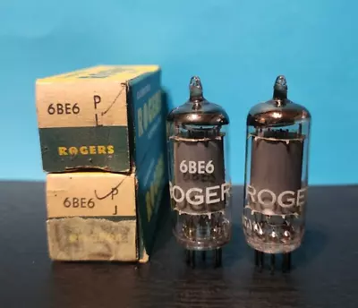 2- Rogers 6BE6 Vacuum Tubes Tested NOS/NIB • $9.99