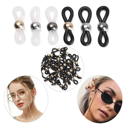 $12.31 • Buy Connectors Eyeglass Chain Ends Retainer Sun Glasses Cord Holder Glasses Ring