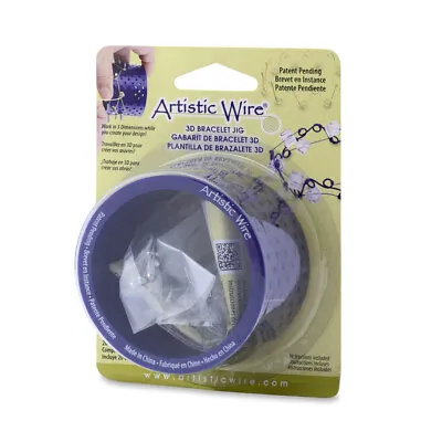 £17.47 • Buy Artistic Wire® 3D Bracelet Jig With 20 Pegs And Holder Tubes