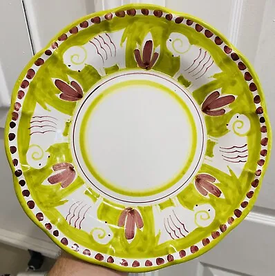 Vietri Pottery- Campagna Style Pattern 9’’Pasta Plate Made/Painted By Hand-Italy • $26.99