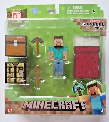 Minecraft Overworld Survival Pack Steve Series 1 • $15