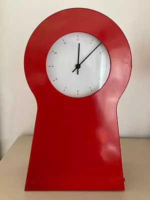 IKEA Keyhole Red Clock Model No PS 12399 • £44