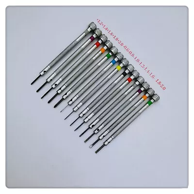 13PCs Metal 0.6-2.0mm Screwdrivers Repair Tools For Watchmakers Watch • $18.79