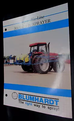 New 1990's Blumhardt Blu Line Wahpeton ND Farm 3 Point Crop Sprayer Brochure • $15