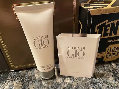 Giorgio Armani ~ Acqua Di Gio 2.5 Fl. Oz. Aftershave Balm ~ New W/Carded Sample • $37