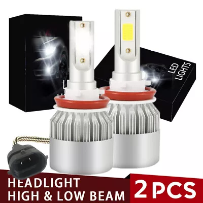 H11 LED Headlight Kit Low Beam Bulbs Super Bright 6500K Car Parts Accessories • $31.99