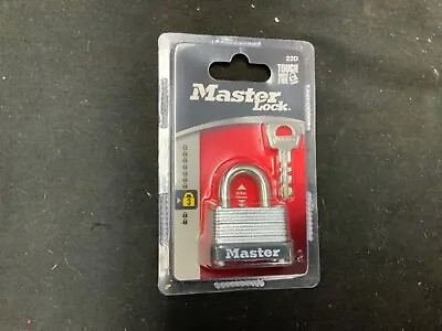 Master Lock 22D Laminated Steel Warded Padlock 1-1/2-Inch Wide Body 5/8-Inch • $4.75