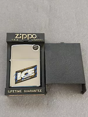 $44.99 • Buy Vintage 1995 Budweiser Ice Draft Beer High Polish Zippo Lighter Mib Rare