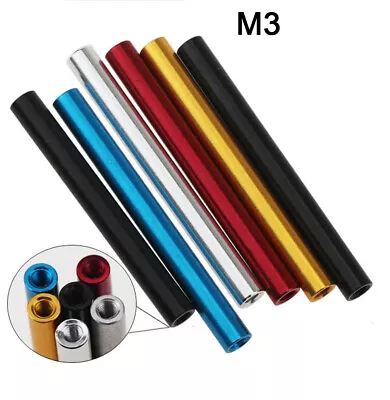 M3 Aluminum Alloy Column Threaded Sleeve Rod Stud Round Connector Standoff Nut • $3.79