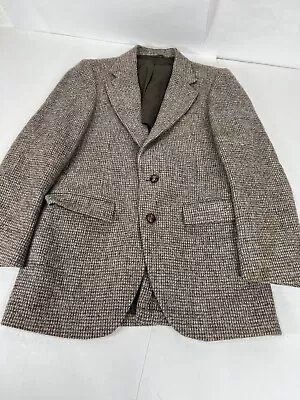 VTG Stafford Harris Tweed Blazer Sport Coat Sport Jacket Wool Two Button READ • $45