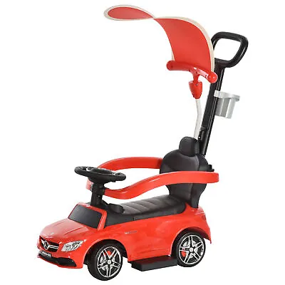 HOMCOM 3 In 1 Ride On Push Car For Toddlers Stroller 1-3 YearsUsed • £28.99