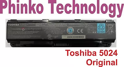 Original Battery For Toshiba Satellite C850 C850D L850 L850D Pro PA5024U-1BAS • $70