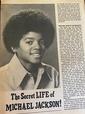 Michael Jackson Full Page Vintage Clipping • $1.99