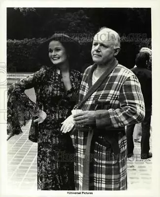 Press Photo Actors Rod Steiger Valerie Perrine At  W.C. Fields And Me  Location • $19.99