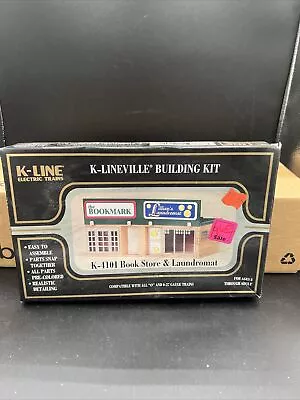 K-Lineville Building Kit K-4101 Book Store And Laundrymat Model Train O Scale • $25