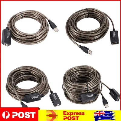 $13.39 • Buy USB2.0 Male To Female Active Repeater Extension Extender Cable Cord Adapter