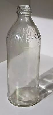 Vintage Embossed Glass Pine Sol Bottle Clear Color • $2.79