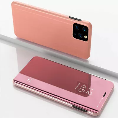 $11.13 • Buy Clear View Mirror Leather Flip Case For IPhone 14 Pro Max 13 Pro 12 11 XS XR 87+
