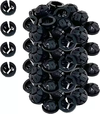 NM94-100 (100-Pack) Plastic Black Button Push-In NM Cable Romex Connector 3/8 T • $37.85