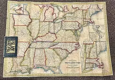 Map / Mitchell's New Traveller's Guide Through The United States Containing 1st • $518