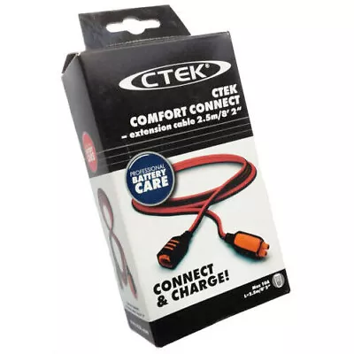 CTEK Comfort Connect Motorcycle Vehicle Battery Extension Cable 8.2 Ft - #56-304 • $15.99