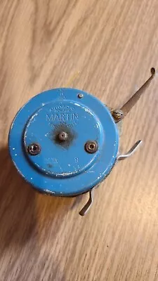 Vintage Martin Mohawk No. 8 Blue Automatic Fly Fishing Reel - Vtg USA Fish Reels • $23.99