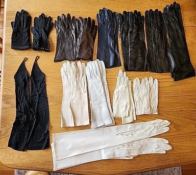 Assortment Of Evening Gloves Lot Of 14 • $10