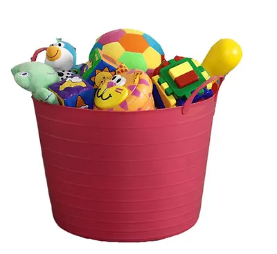 42l Flexi Tub / Toy Box / Kids / Children / Child / Storage / Tidy / Bucket • £7.99