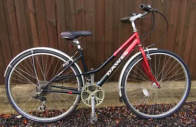 Dawes Mojave Ladies Hybrid Town Red Black Bike Bicycle Shimano 21 Gears 700c • £100