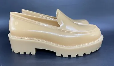 Melissa Jelly Loafer Panapana Rain Shoes Size 8 Nude • $40