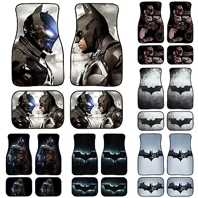 Batman Car Front Rear Floor Mats Set 4PCS Universal Auto Carpet Floor Mat • $76.94