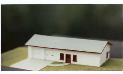 SUBURBAN FIRE STATION - N-102 - Easy To Build N Scale Kit - Made In The USA • $17.98