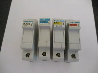 Hager 5a  15a 20a 30a Bs1361 Cartridge Fuse Holder Inc Fuse • £4.95