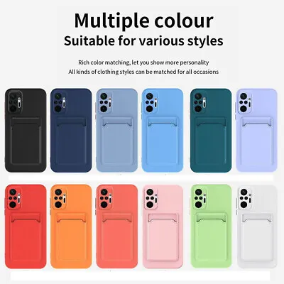 For Xiaomi Redmi Note 12 11 Pro 10 Pro Max Card Holder Case Cover Shockproof • $10.55