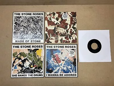 X5 The Stone Roses - I Wanna Be Adored /Made Of Stone One Love Picture 7” Single • £49.95