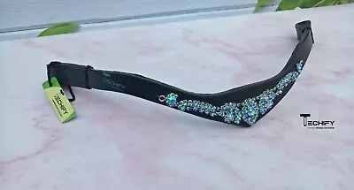 Sparkling Crystal Bling V-Browband For Dressage Leather Horse Bridle • $65