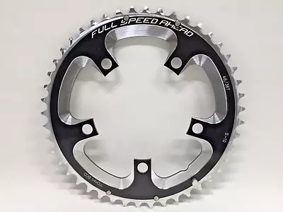 FSA Super Road Aluminum Outer Chainring 46t 5-bolt 110 BCD 10 Speed Black WA212 • $39.99