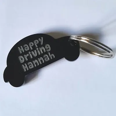 PERSONALISED ENGRAVED DRIVING LESSON/TEST 17th 18th (Any Word) BIRTHDAY KEYRING • £3.66
