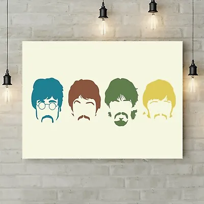 £12.79 • Buy The Beatles Pop Art - Canvas Rolled Wall Art Print - Various Sizes