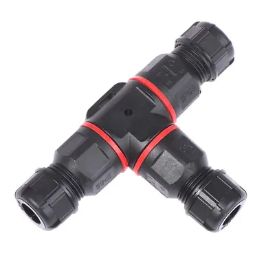 £5.93 • Buy 3 Way T Pole Core Joint Outdoor IP68 Waterproof Electrical Cable Wire Connector 