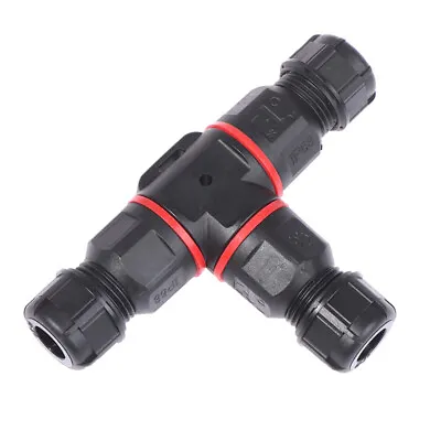 3 Way T Pole Core Joint Outdoor IP68 Waterproof Electrical Cable Wire Connector  • £5.93