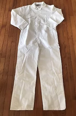 Vintage Big Mac Coveralls RARE WHITE New Old Stock Overalls Size 38 Unisex USA • $85