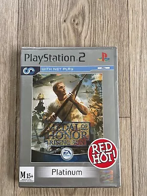 Playstation 2 Game Medal Of Honor Rising Sun Game Platinum Factory Sealed PAL • $35